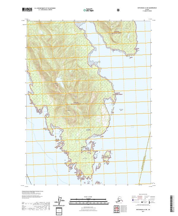 USGS Topographic Map – Ketchikan A-6 NE