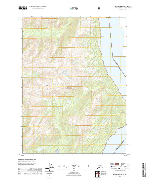 USGS Topographic Map – Ketchikan B-1 SE