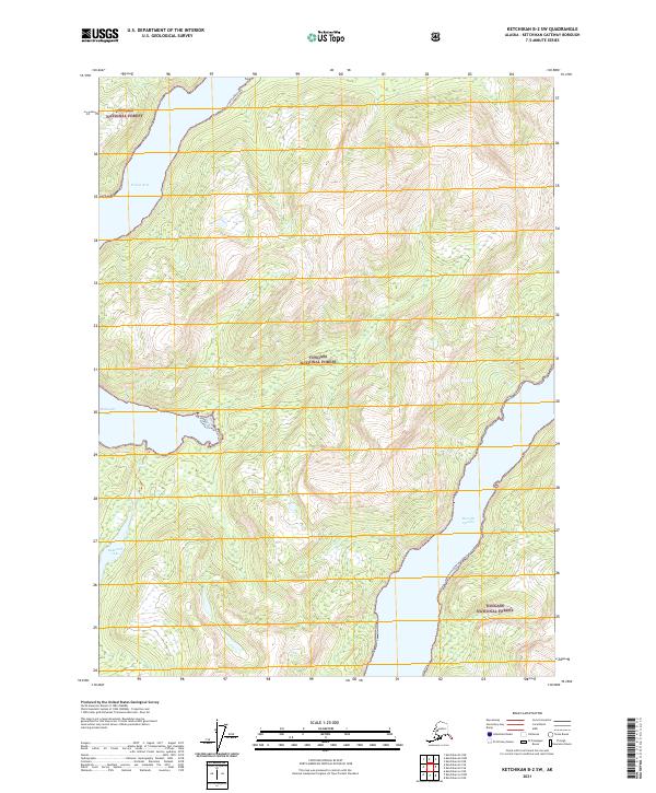 USGS Topographic Map – Ketchikan B-2 SW