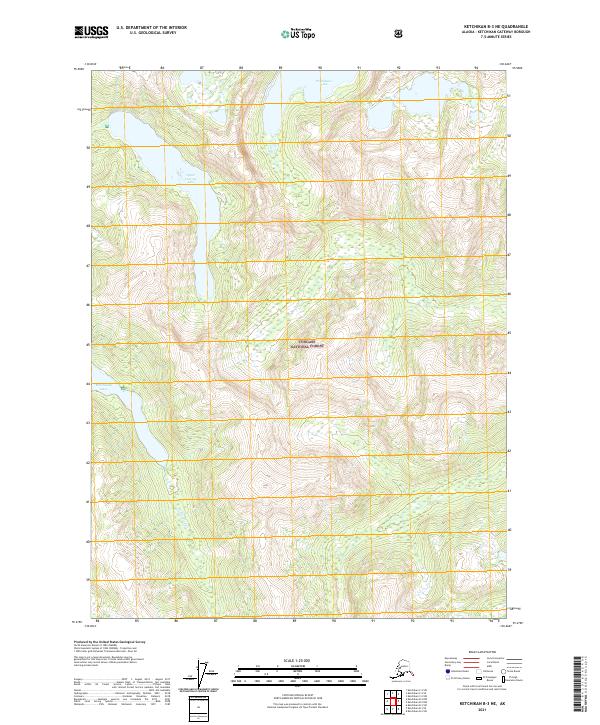 USGS Topographic Map – Ketchikan B-3 NE