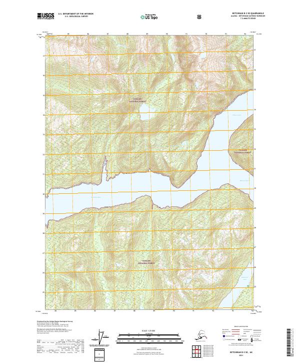 USGS Topographic Map – Ketchikan B-3 SE