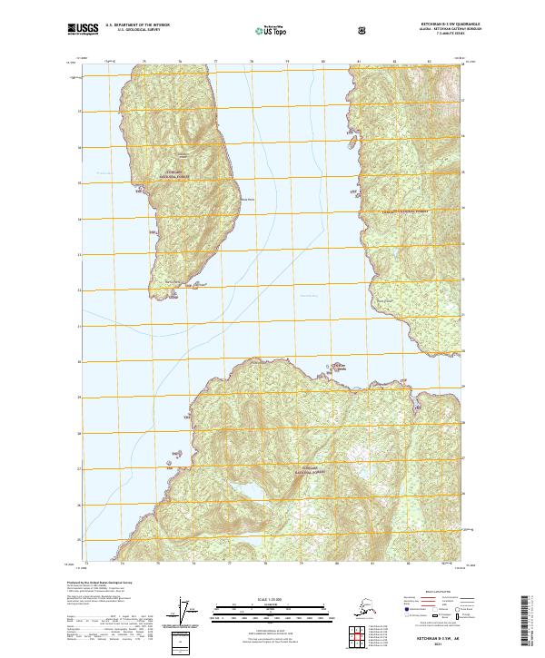 USGS Topographic Map – Ketchikan B-3 SW