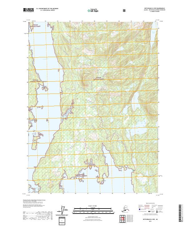 USGS Topographic Map – Ketchikan B-4 NW