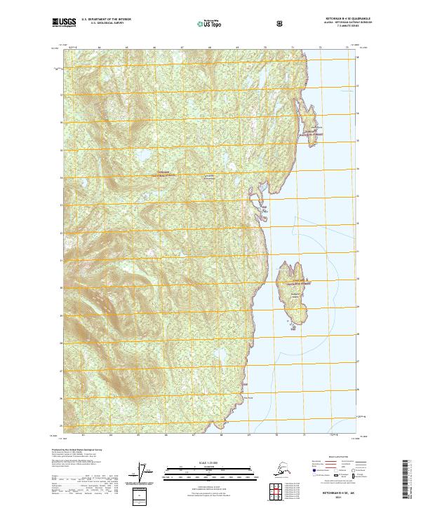 USGS Topographic Map – Ketchikan B-4 SE