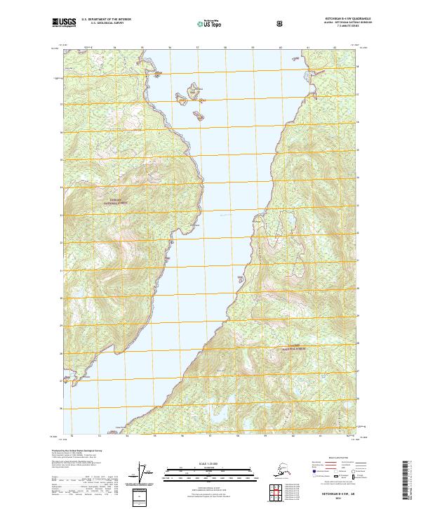 USGS Topographic Map – Ketchikan B-4 SW
