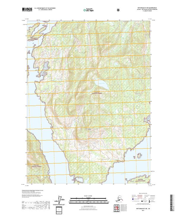 USGS Topographic Map – Ketchikan B-5 NE