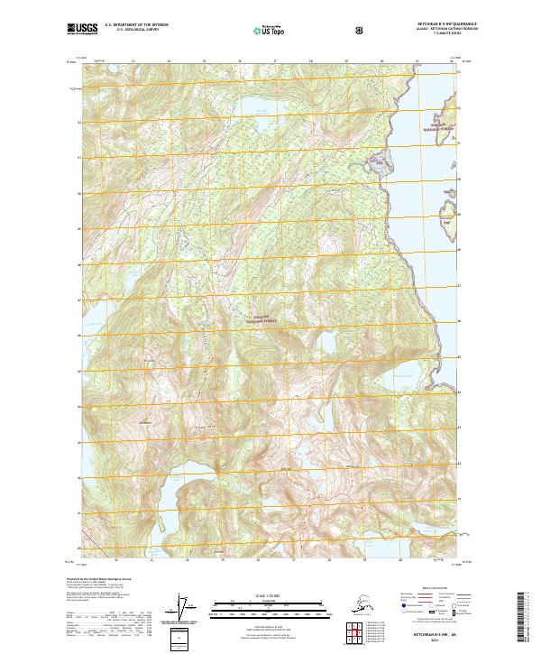 USGS Topographic Map – Ketchikan B-5 NW