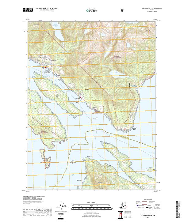 USGS Topographic Map – Ketchikan B-5 SW