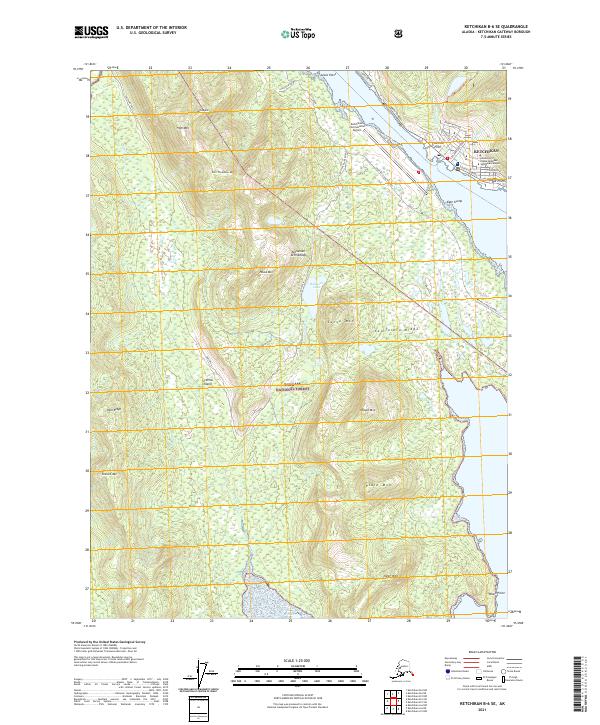 USGS Topographic Map – Ketchikan B-6 SE