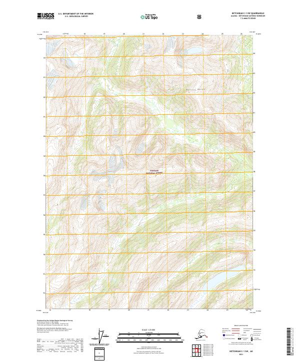 2021 Map of Ketchikan C-1 SW, 2021 Print