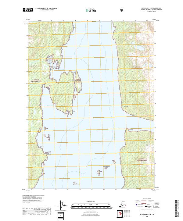 USGS Topographic Map – Ketchikan C-3 SW