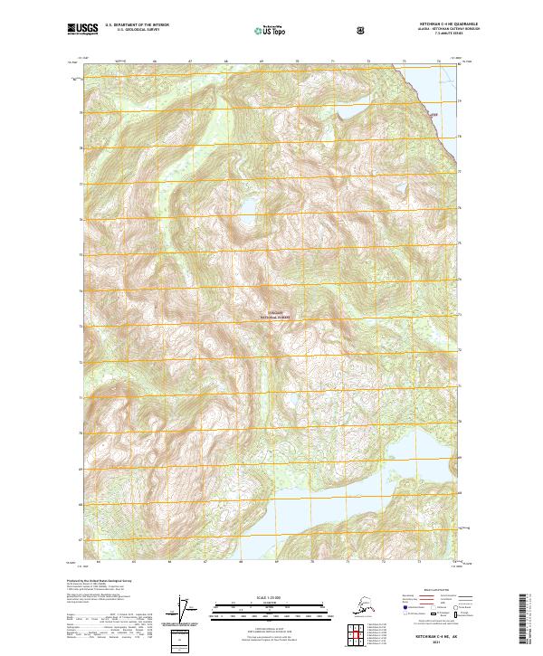 USGS Topographic Map – Ketchikan C-4 NE
