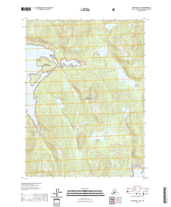 USGS Topographic Map – Ketchikan C-5 SW