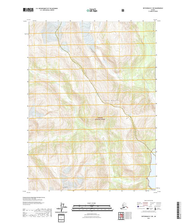 USGS Topographic Map – Ketchikan D-1 SW