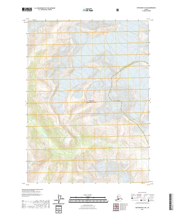 USGS Topographic Map – Ketchikan D-2 NE