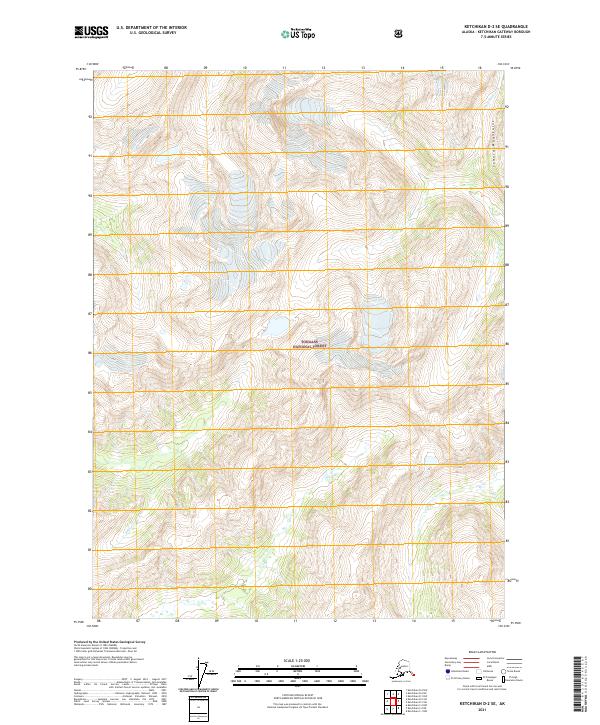 2021 Map of Ketchikan D-2 SE, 2021 Print