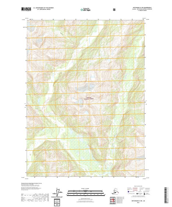 USGS Topographic Map – Ketchikan D-3 NE