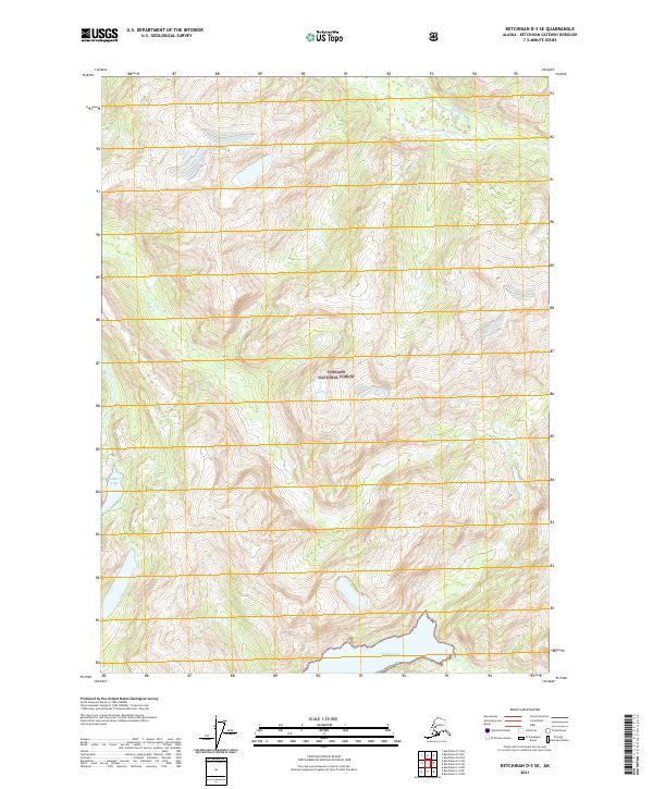 USGS Topographic Map – Ketchikan D-3 SE