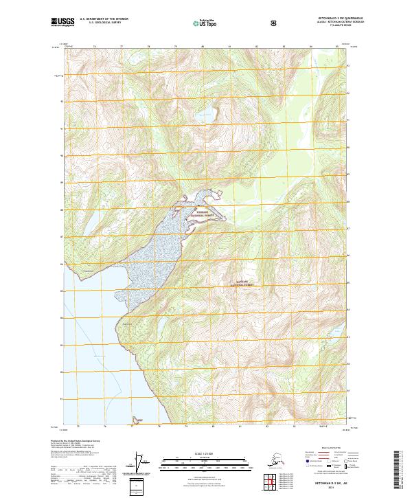 USGS Topographic Map – Ketchikan D-3 SW