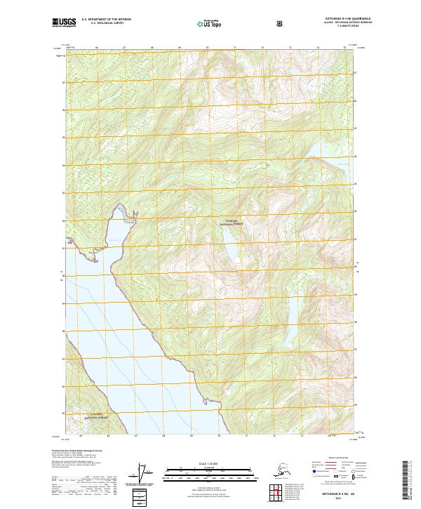 USGS Topographic Map – Ketchikan D-4 NE