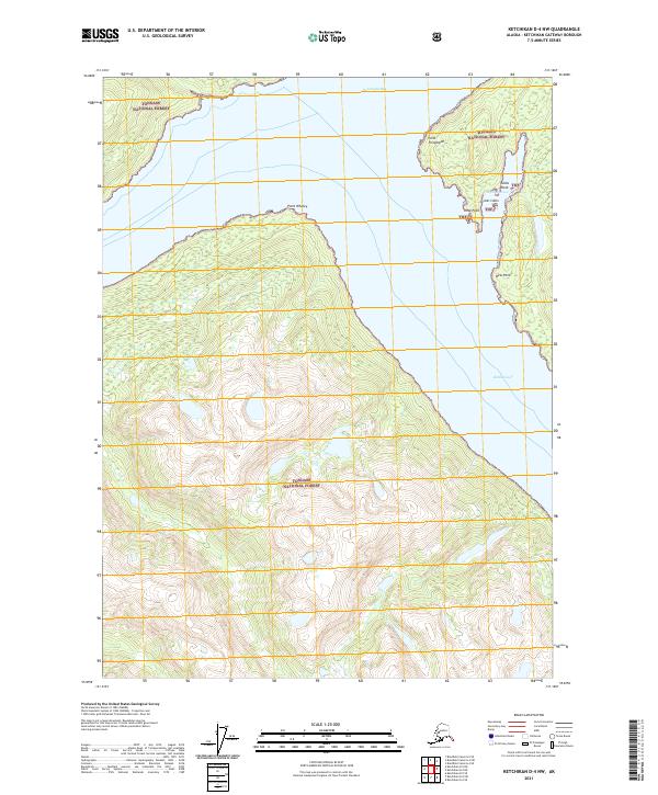USGS Topographic Map – Ketchikan D-4 NW