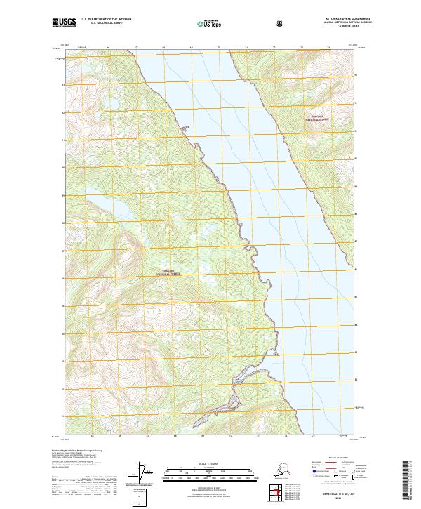 USGS Topographic Map – Ketchikan D-4 SE