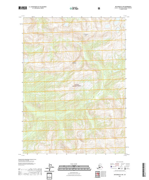 2021 Map of Ketchikan D-4 SW, 2021 Print