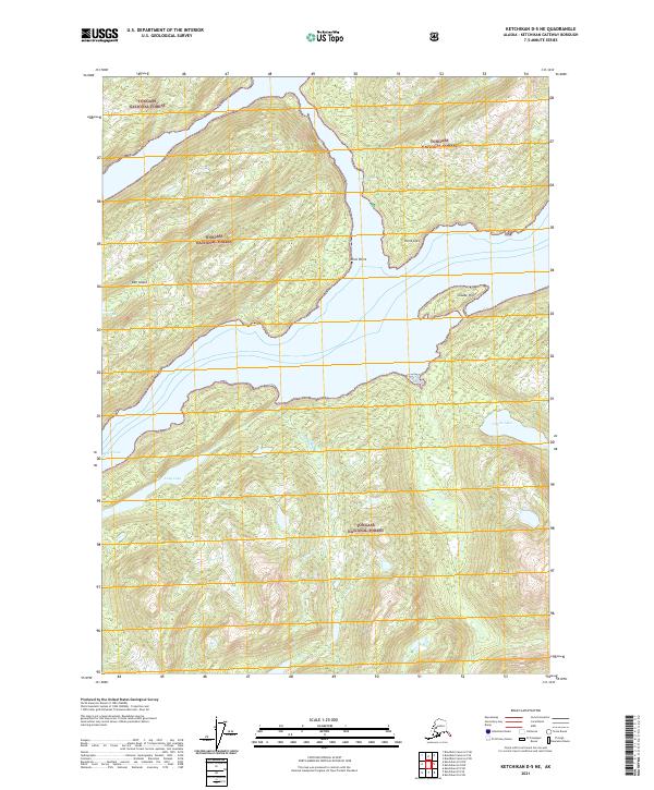 USGS Topographic Map – Ketchikan D-5 NE