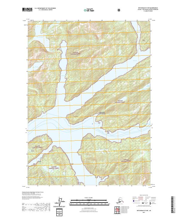USGS Topographic Map – Ketchikan D-5 NW