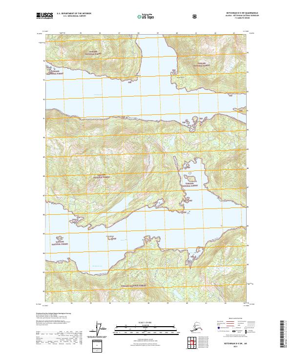 USGS Topographic Map – Ketchikan D-5 SW