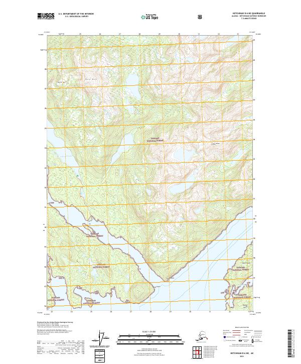 USGS Topographic Map – Ketchikan D-6 NE