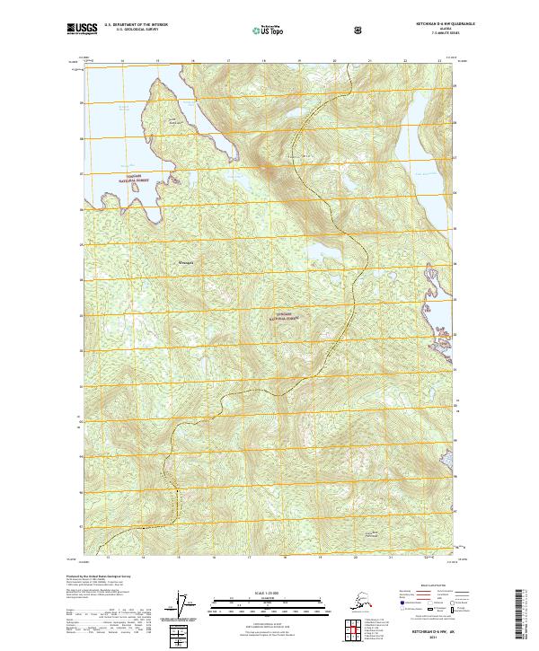 USGS Topographic Map – Ketchikan D-6 NW