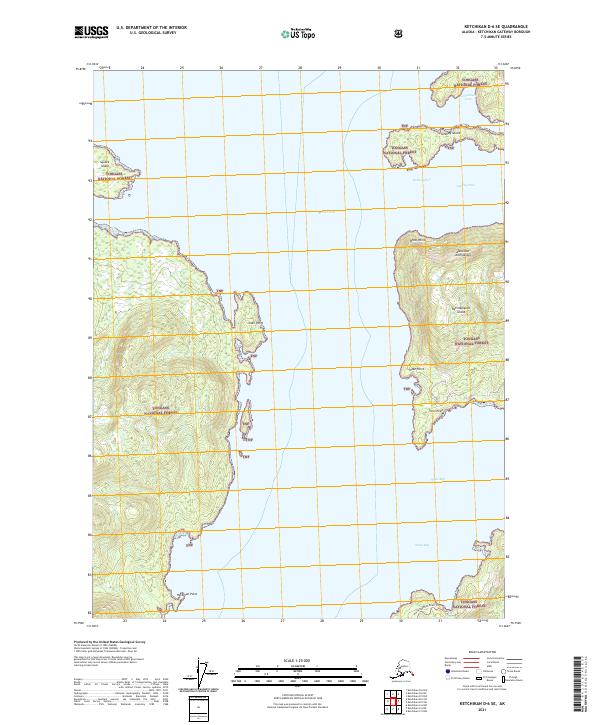 USGS Topographic Map – Ketchikan D-6 SE