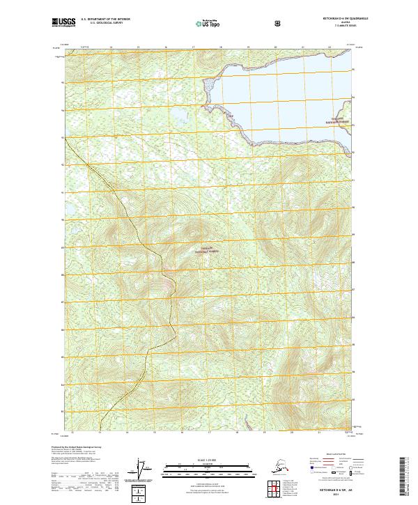 USGS Topographic Map – Ketchikan D-6 SW