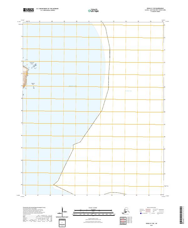 USGS Topographic Map – Kiska D-1 SW