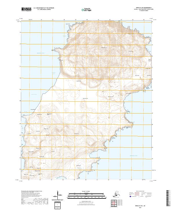 USGS Topographic Map – Kiska D-2 SE