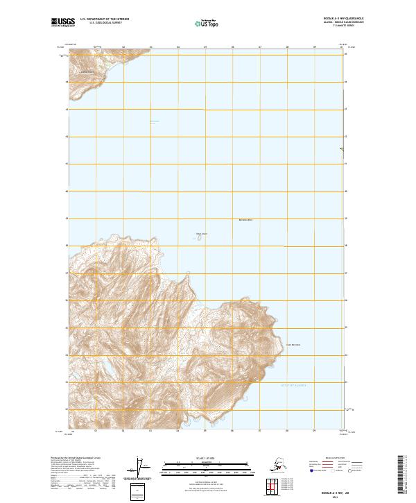 USGS Topographic Map – Kodiak A-3 NW