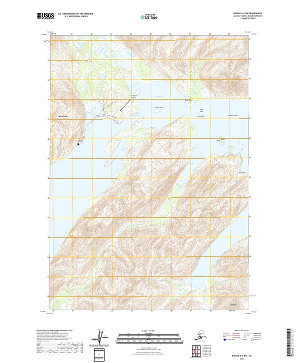 USGS Topographic Map – Kodiak A-4 NW