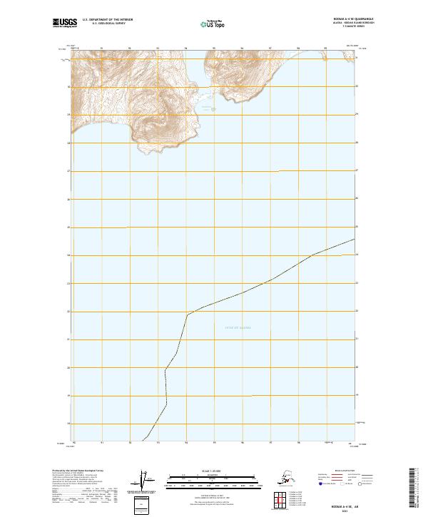 USGS Topographic Map – Kodiak A-4 SE