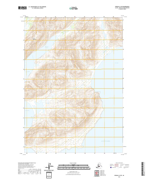 USGS Topographic Map – Kodiak A-4 SW