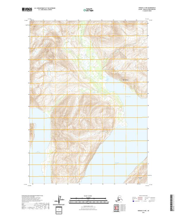 USGS Topographic Map – Kodiak A-5 NE