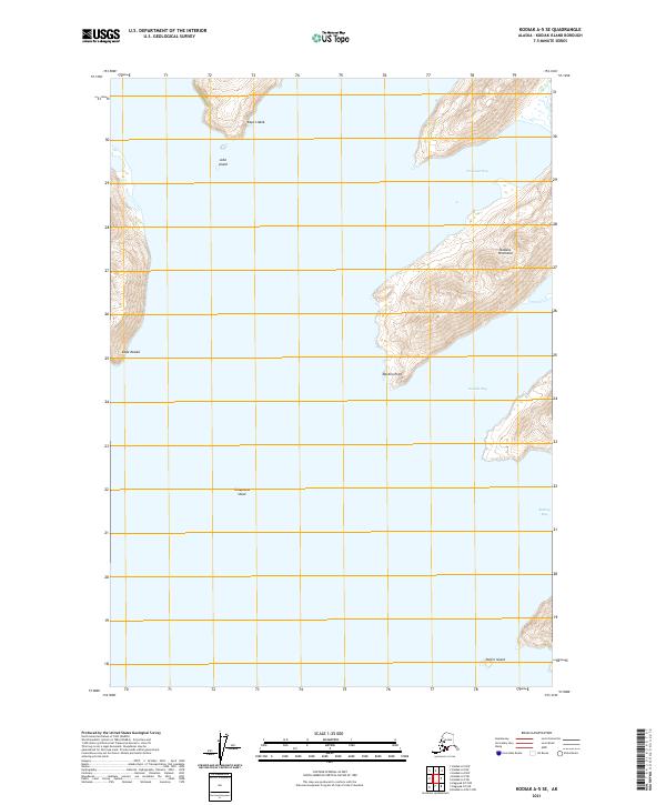 USGS Topographic Map – Kodiak A-5 SE