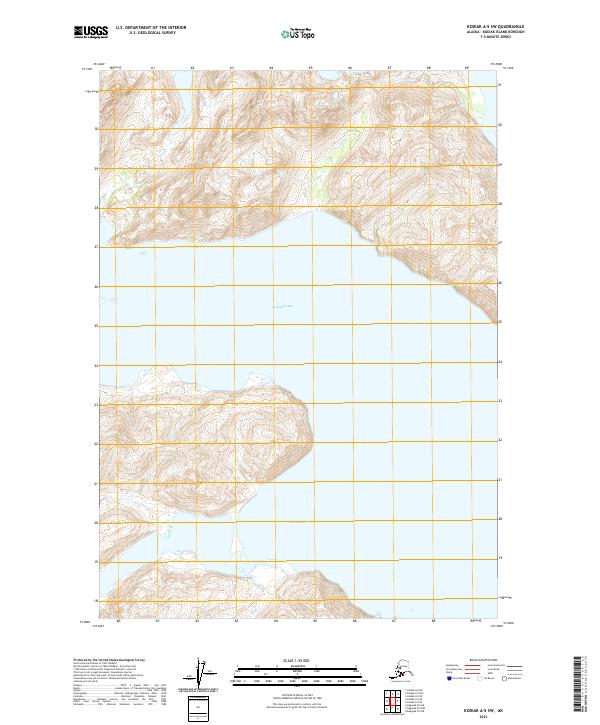 USGS Topographic Map – Kodiak A-5 SW