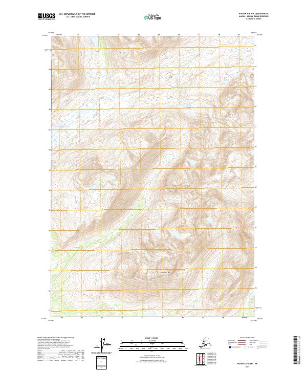 USGS Topographic Map – Kodiak A-6 NW