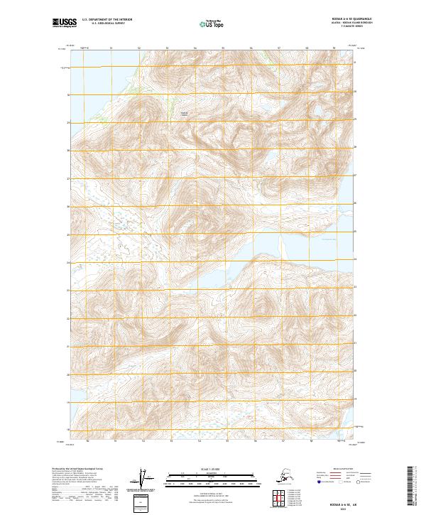 2021 Map of Kodiak A-6 SE, 2021 Print