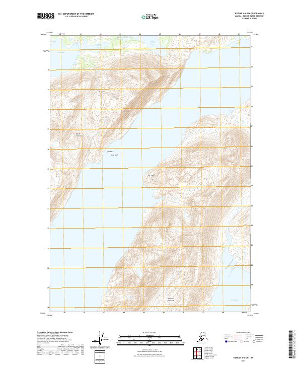 USGS Topographic Map – Kodiak A-6 SW