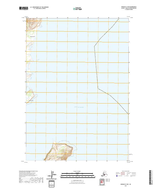 USGS Topographic Map – Kodiak B-1 NW