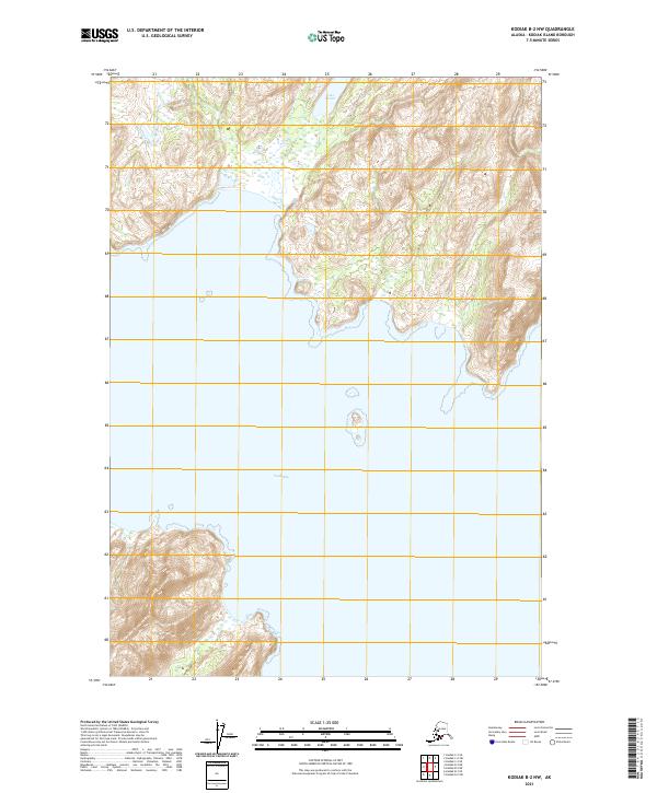 USGS Topographic Map – Kodiak B-2 NW
