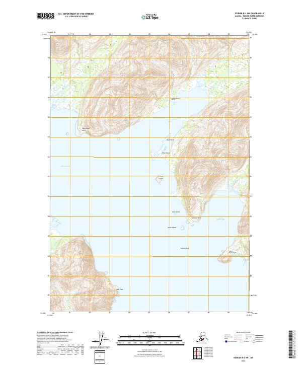 USGS Topographic Map – Kodiak B-3 SW