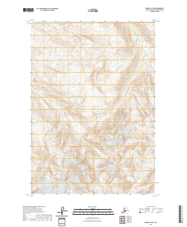 USGS Topographic Map – Kodiak B-4 NW